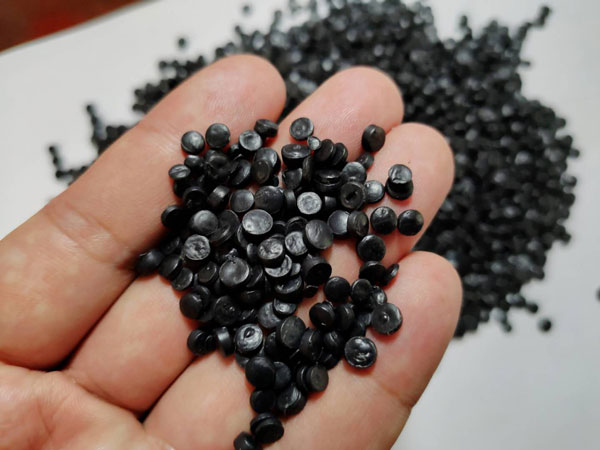 合肥黑色HDPE再生管道颗粒料